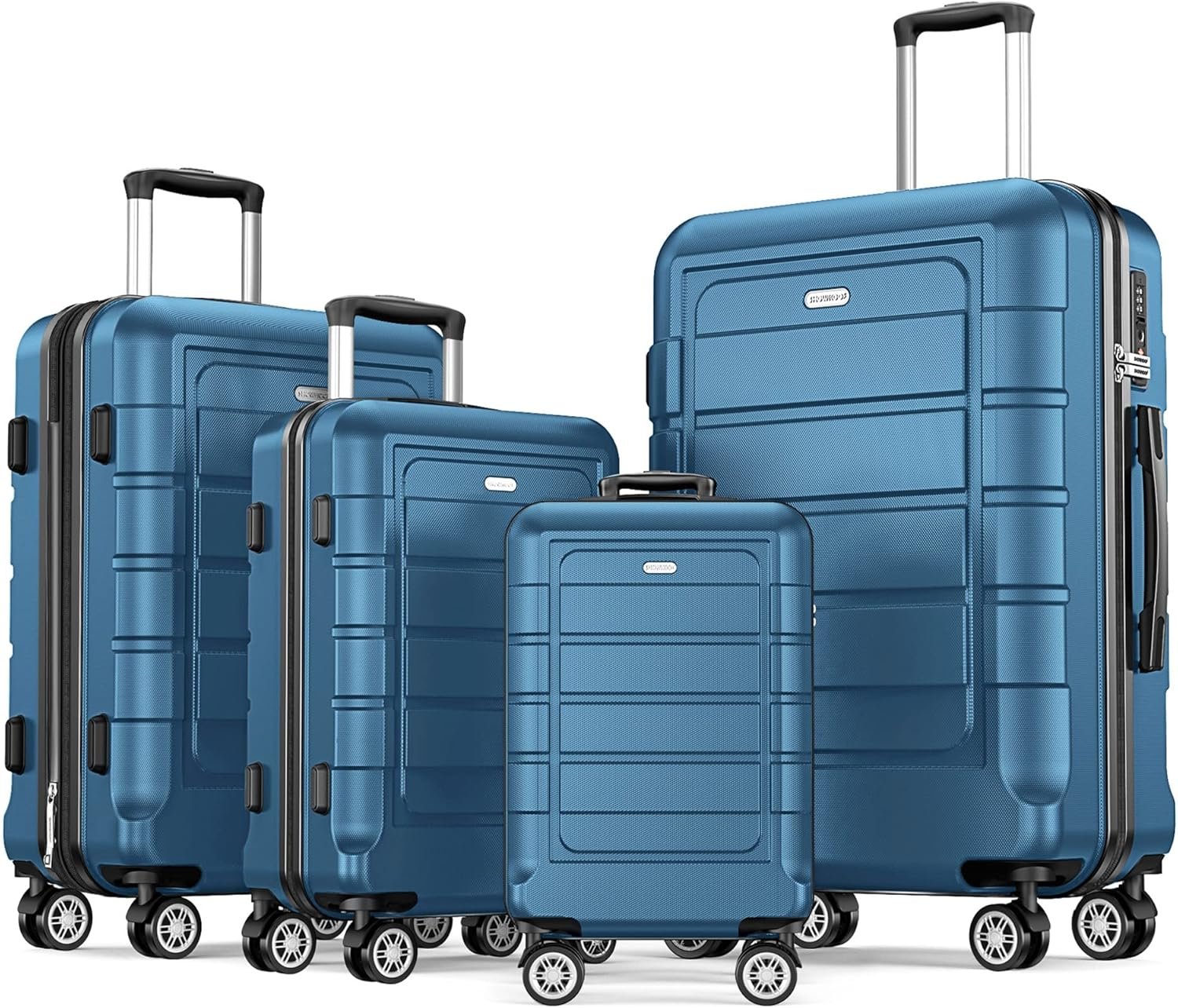 Luggage set with spinner wheels