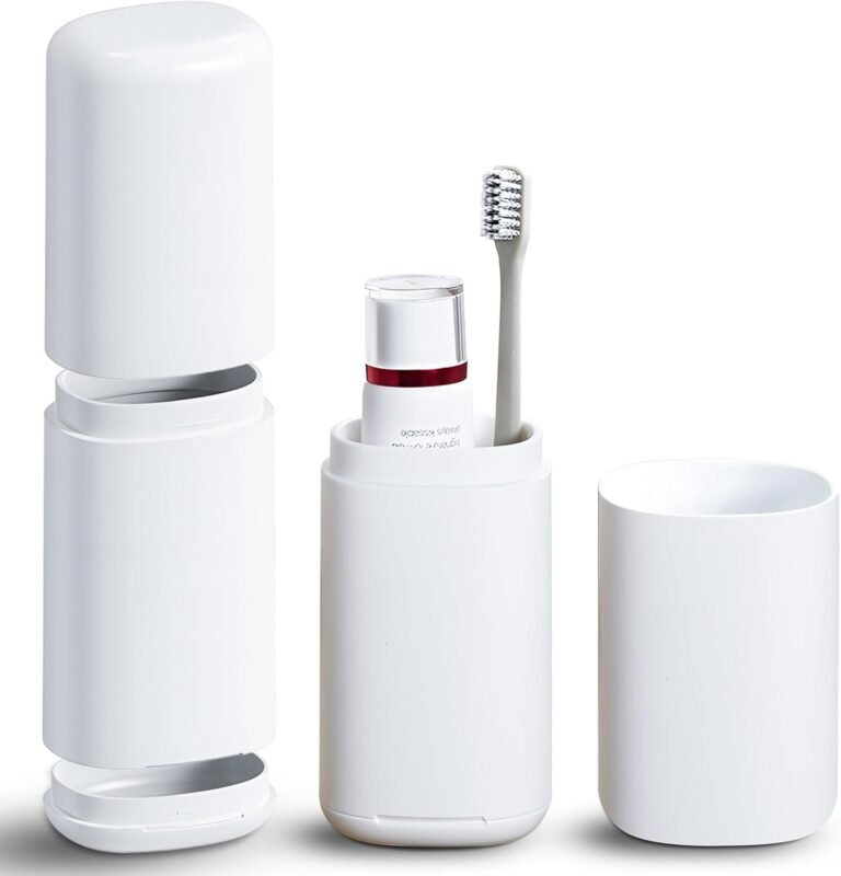 Portable toothbrush and case