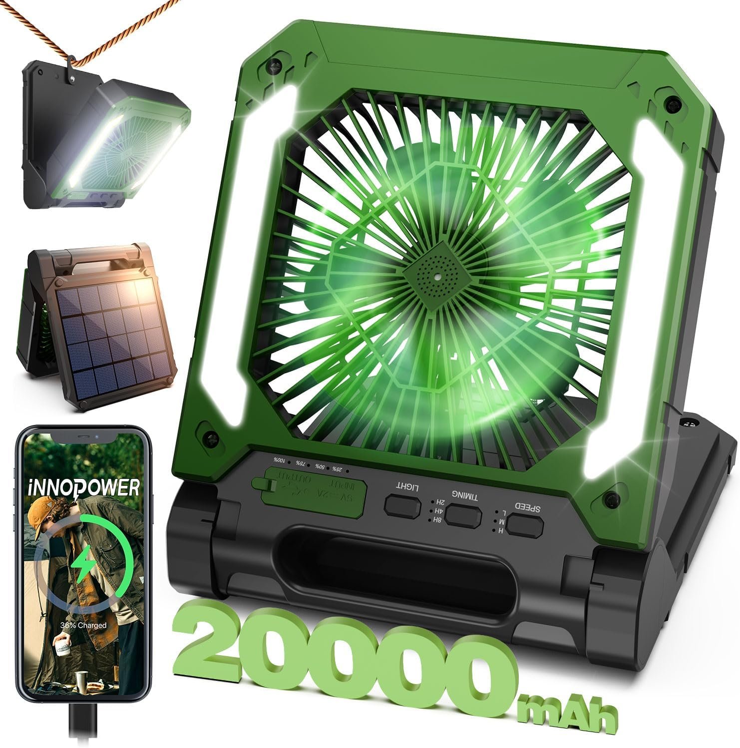 solar-powered camping gear