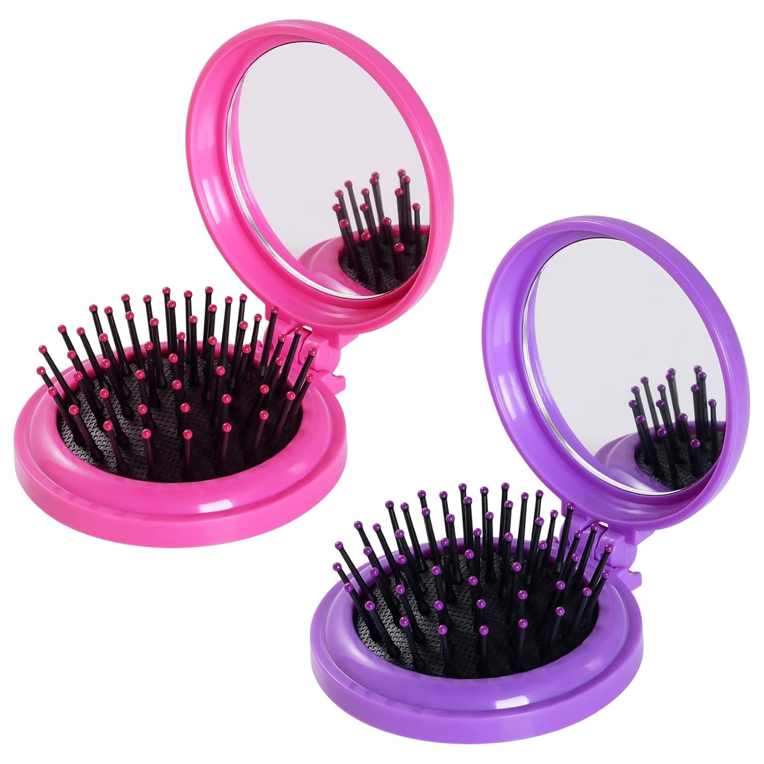Compact hairbrush