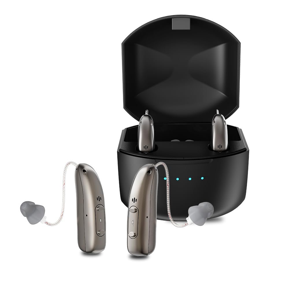Rechargeable Hearing Aids for Seniors Adults, Behind The Ear...