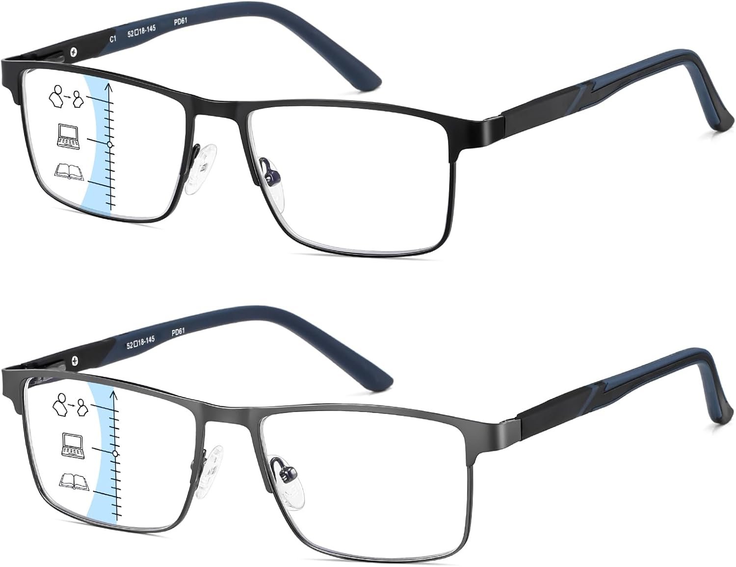 progressive reading glasses men