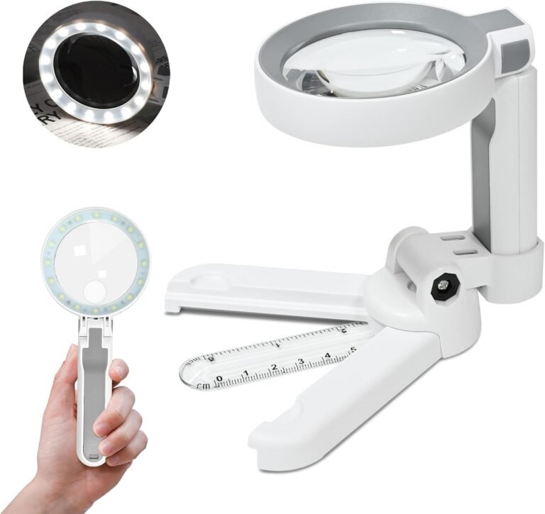 magnifying glass with light