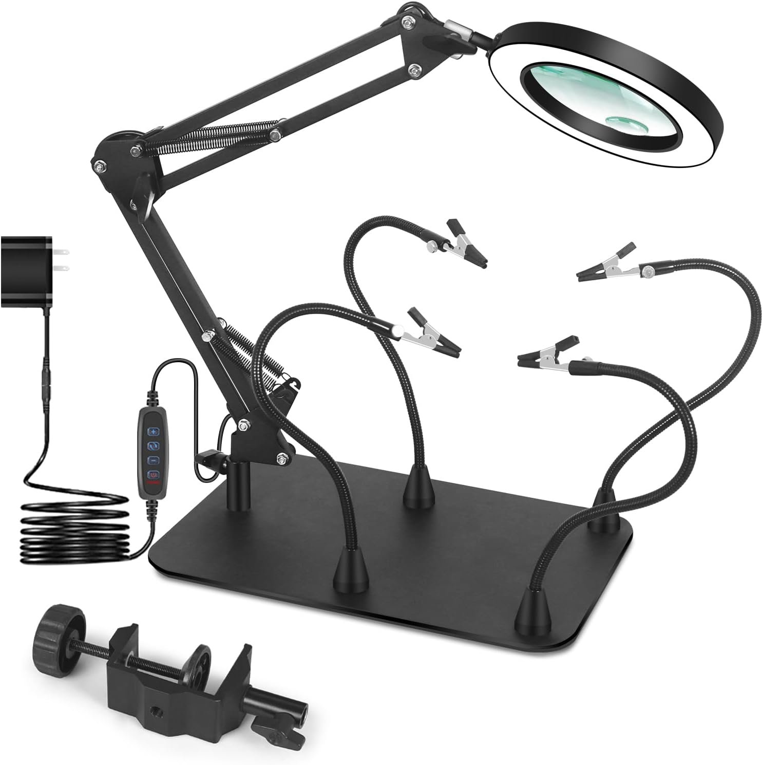 magnifying glass with light