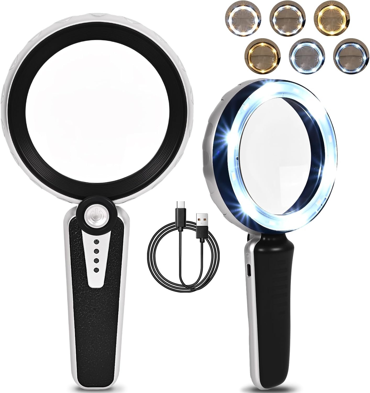 high-powered magnifiers