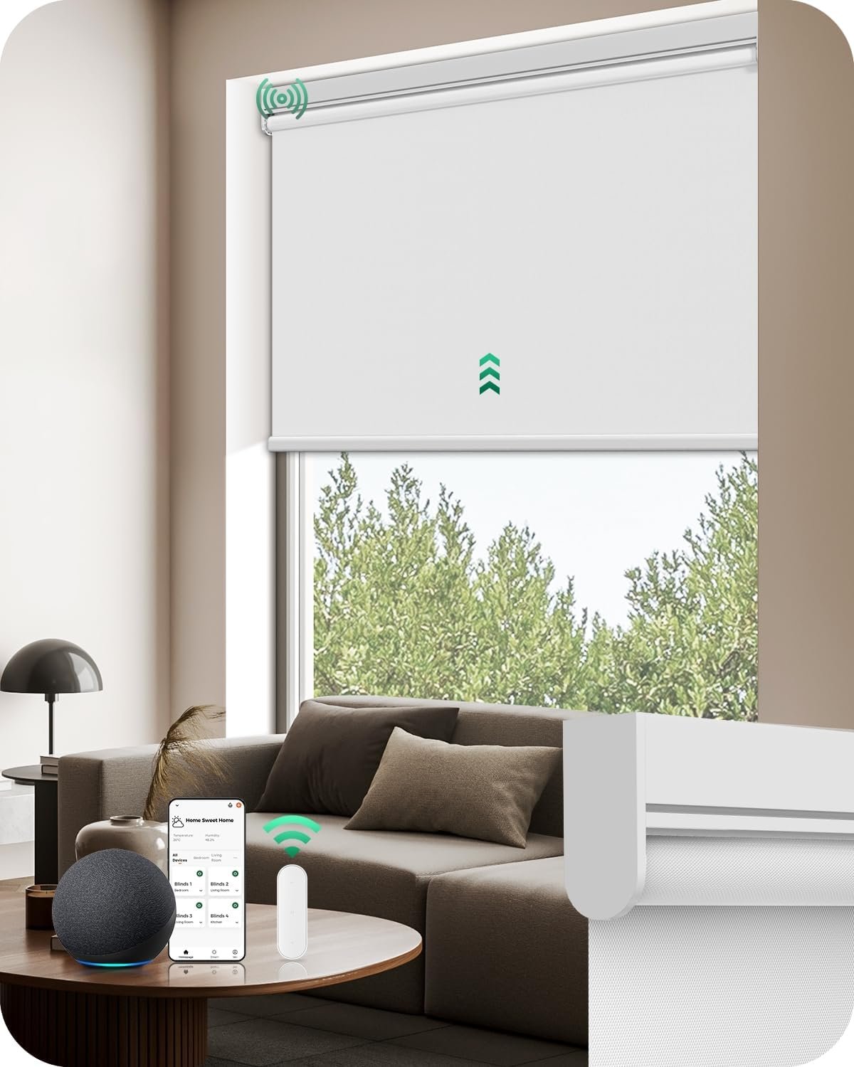 app-controlled blinds