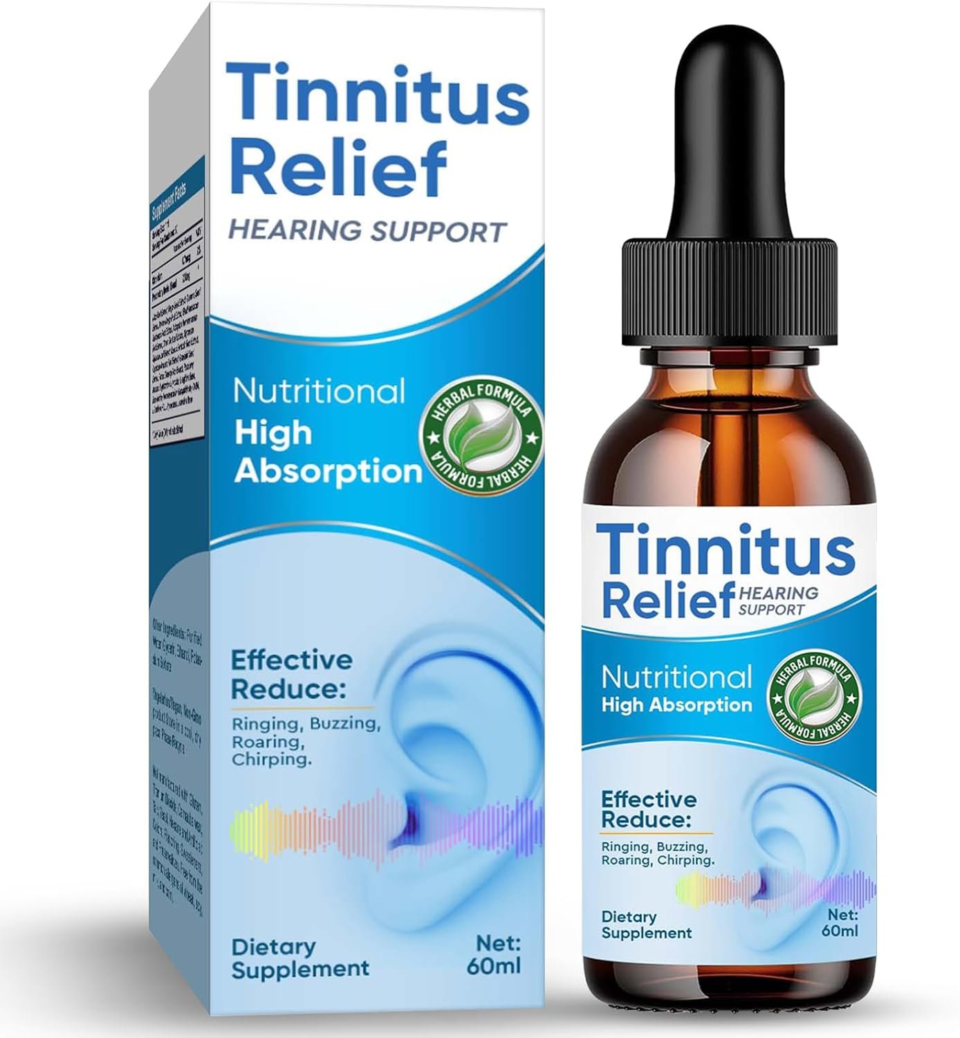 Tinnitus Relief for Ringing Ears, Natural Ingredients Tinnit...