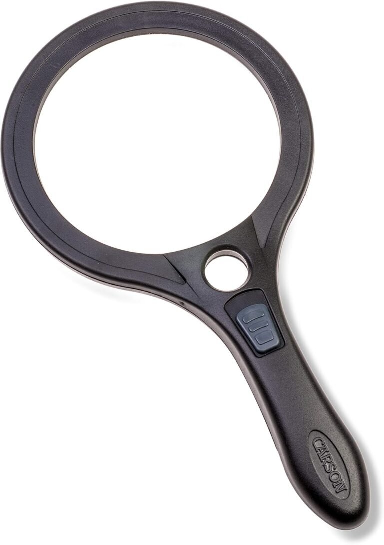 magnifying glass with light