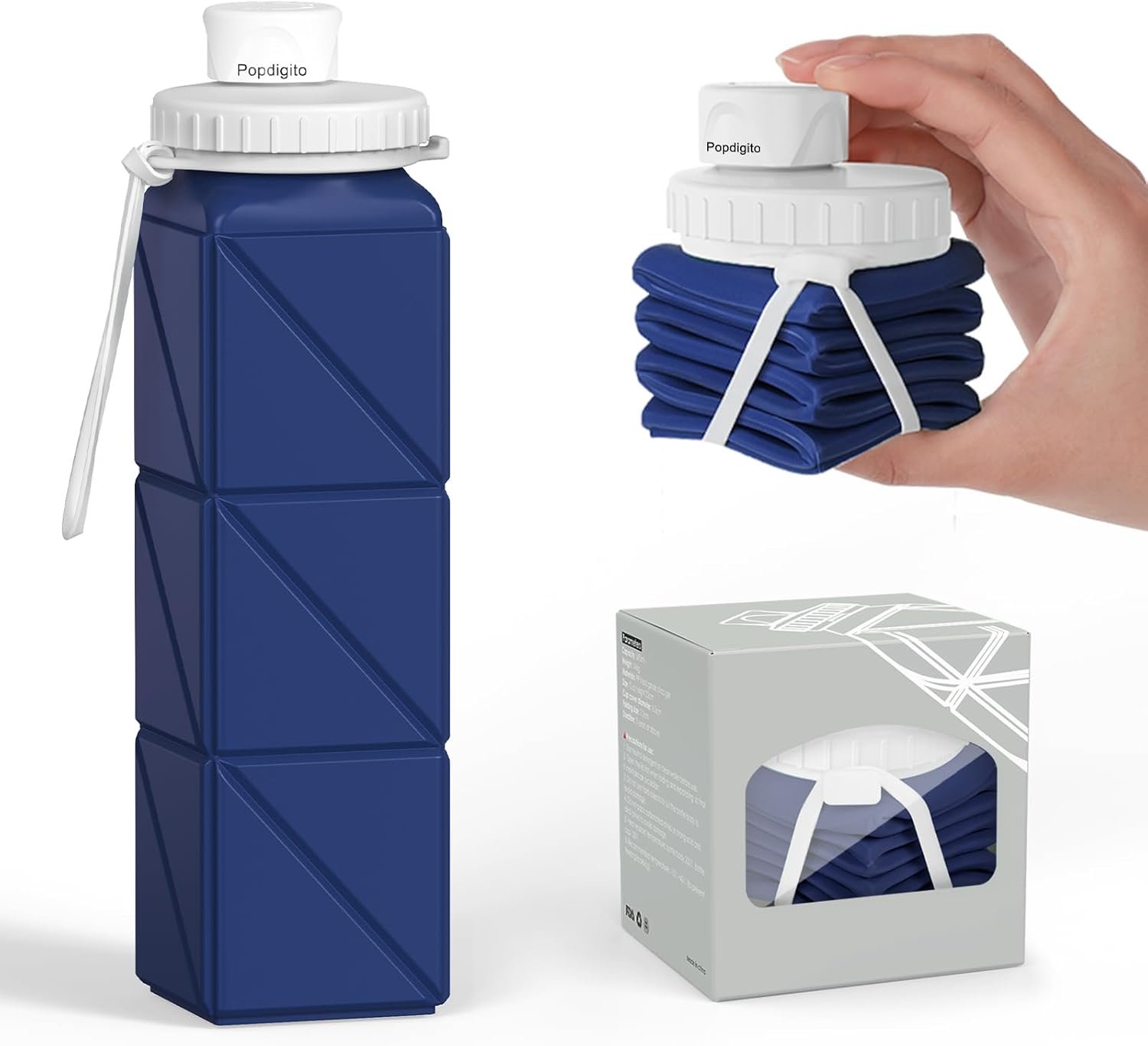 Reusable water bottle for flights