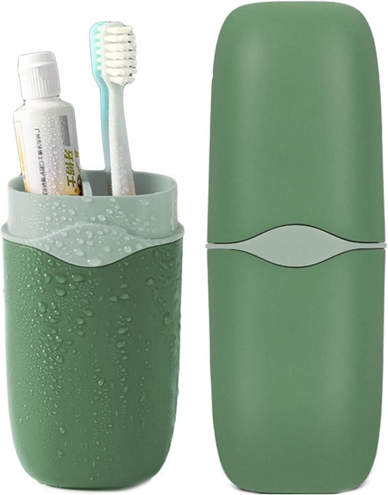 Portable toothbrush and case