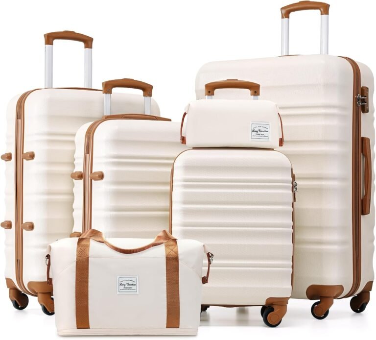 Luggage set with spinner wheels