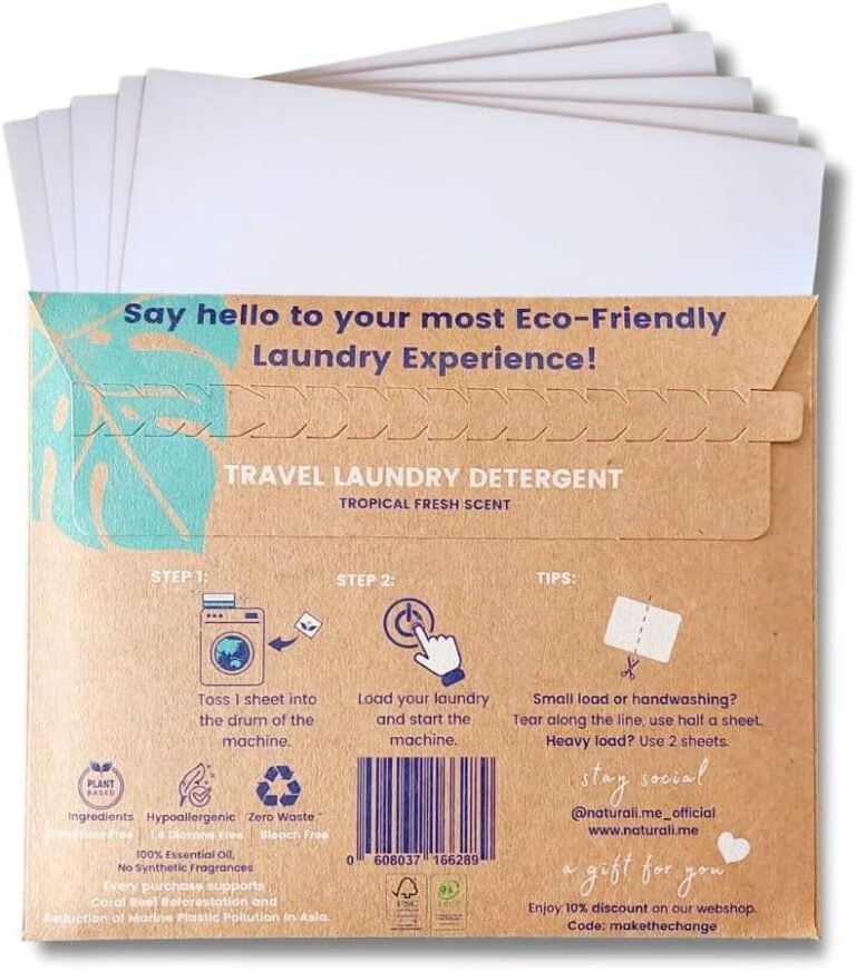 Travel-sized laundry detergent