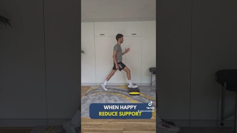 Knee pain exercises using tools