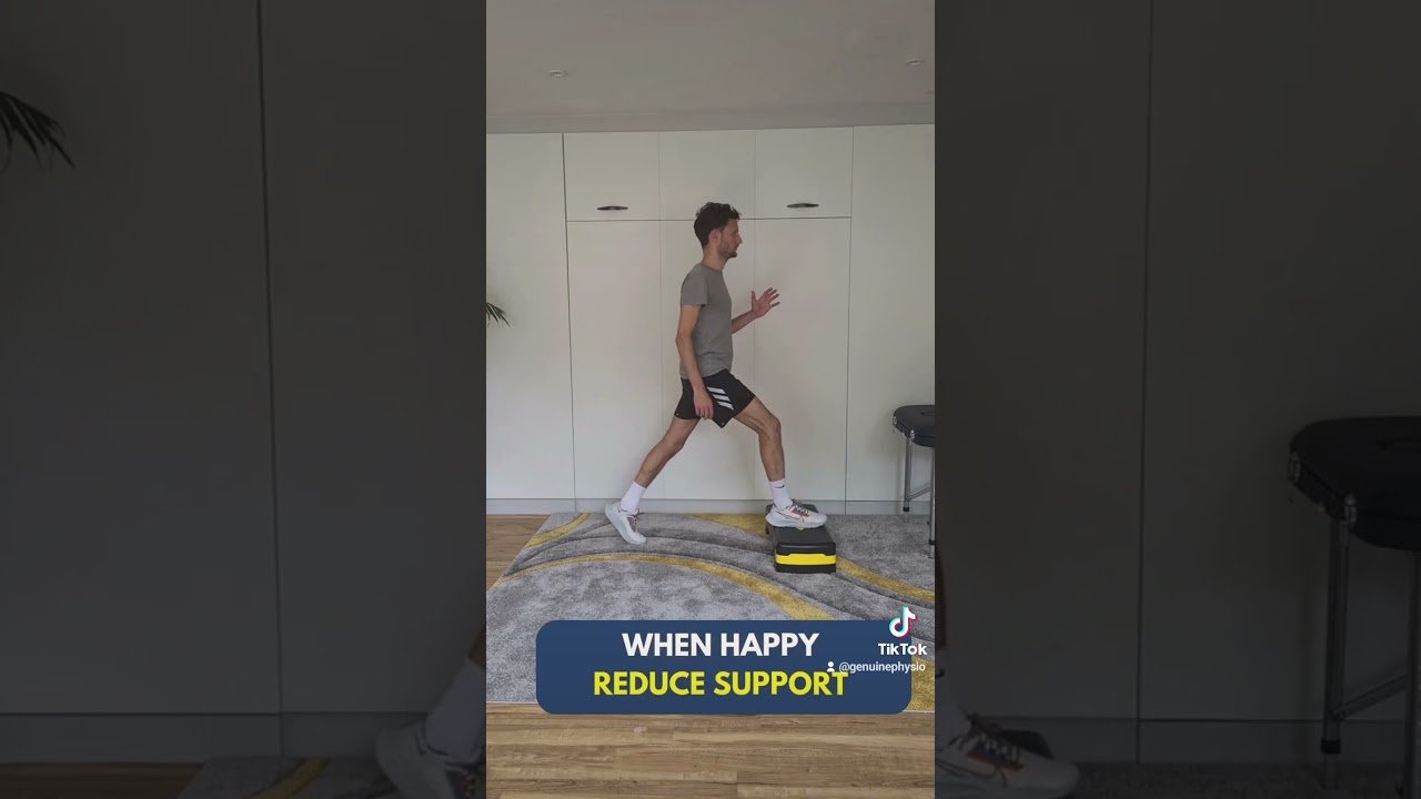 Knee pain exercises using tools