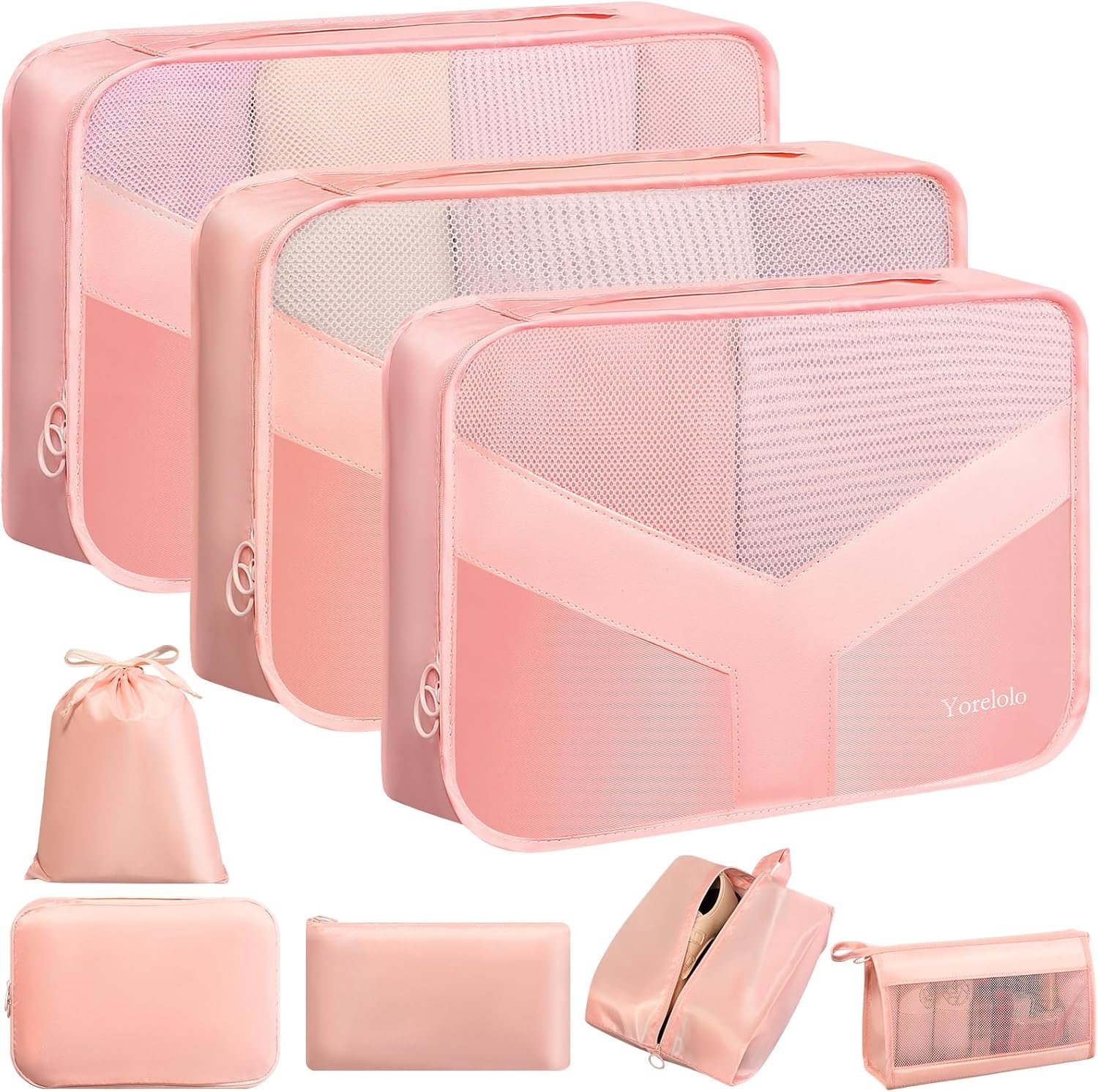 Luggage organizer packing cubes