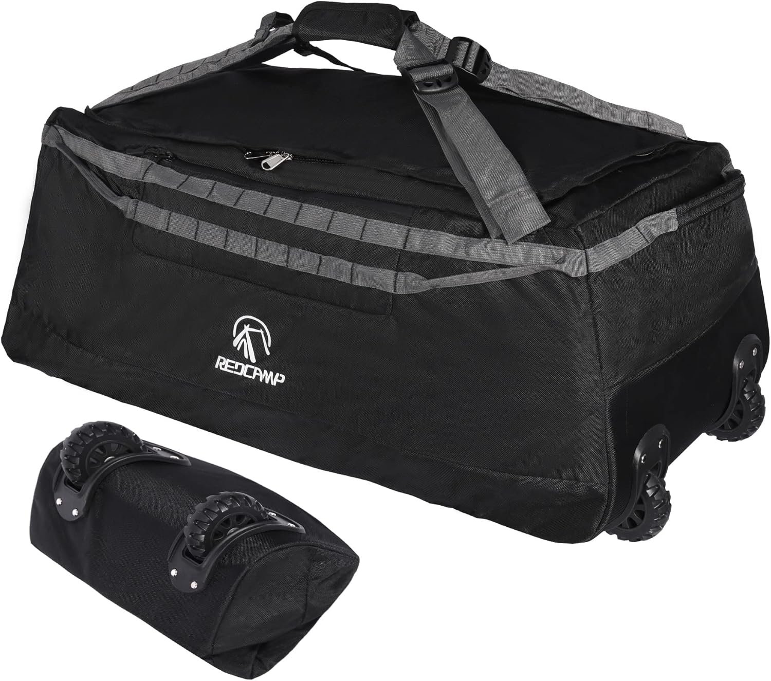 Rolling duffel bag
