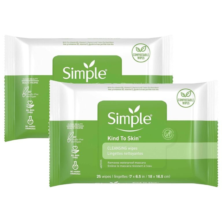 Portable facial wipes