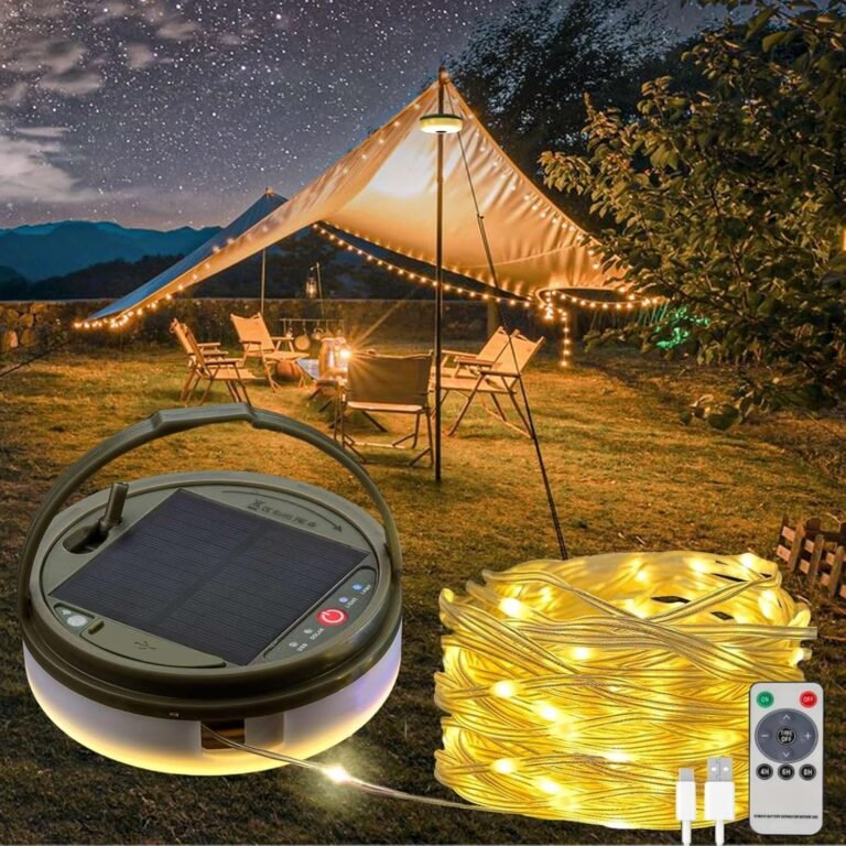solar-powered camping gear