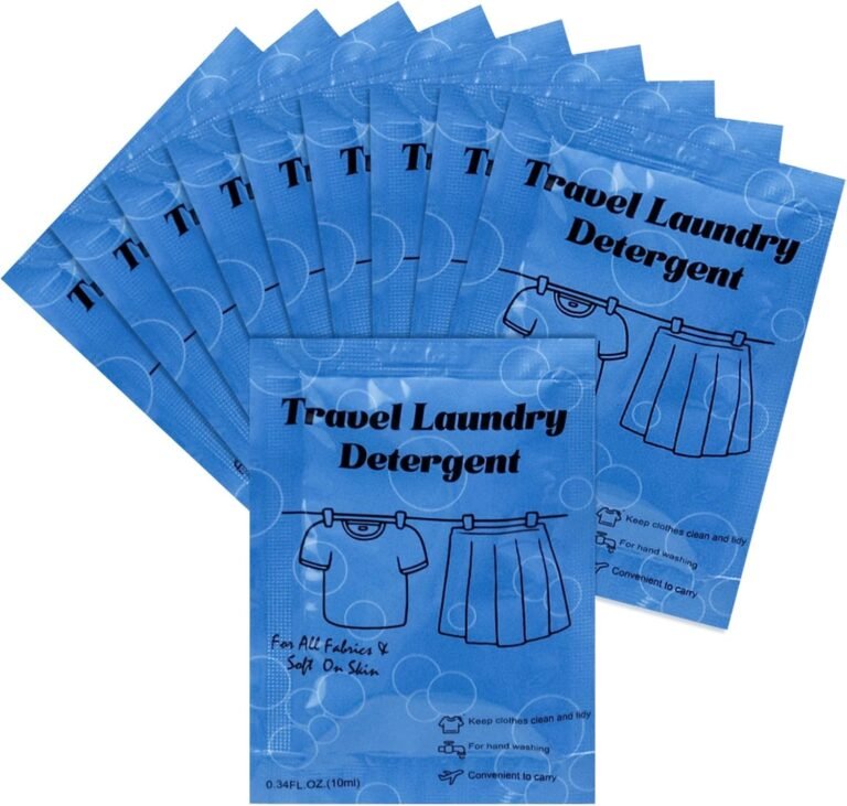 Travel-sized laundry detergent