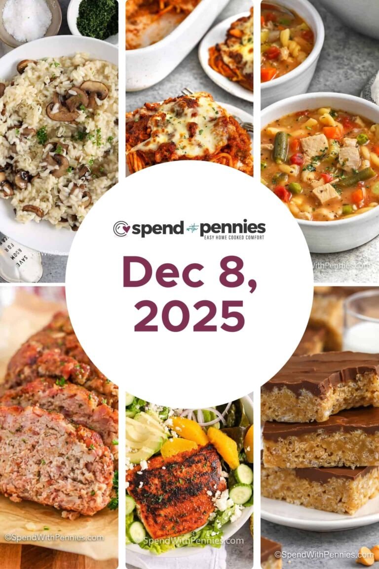 Weekly Meal Plan for Dec 8, 2025 FT