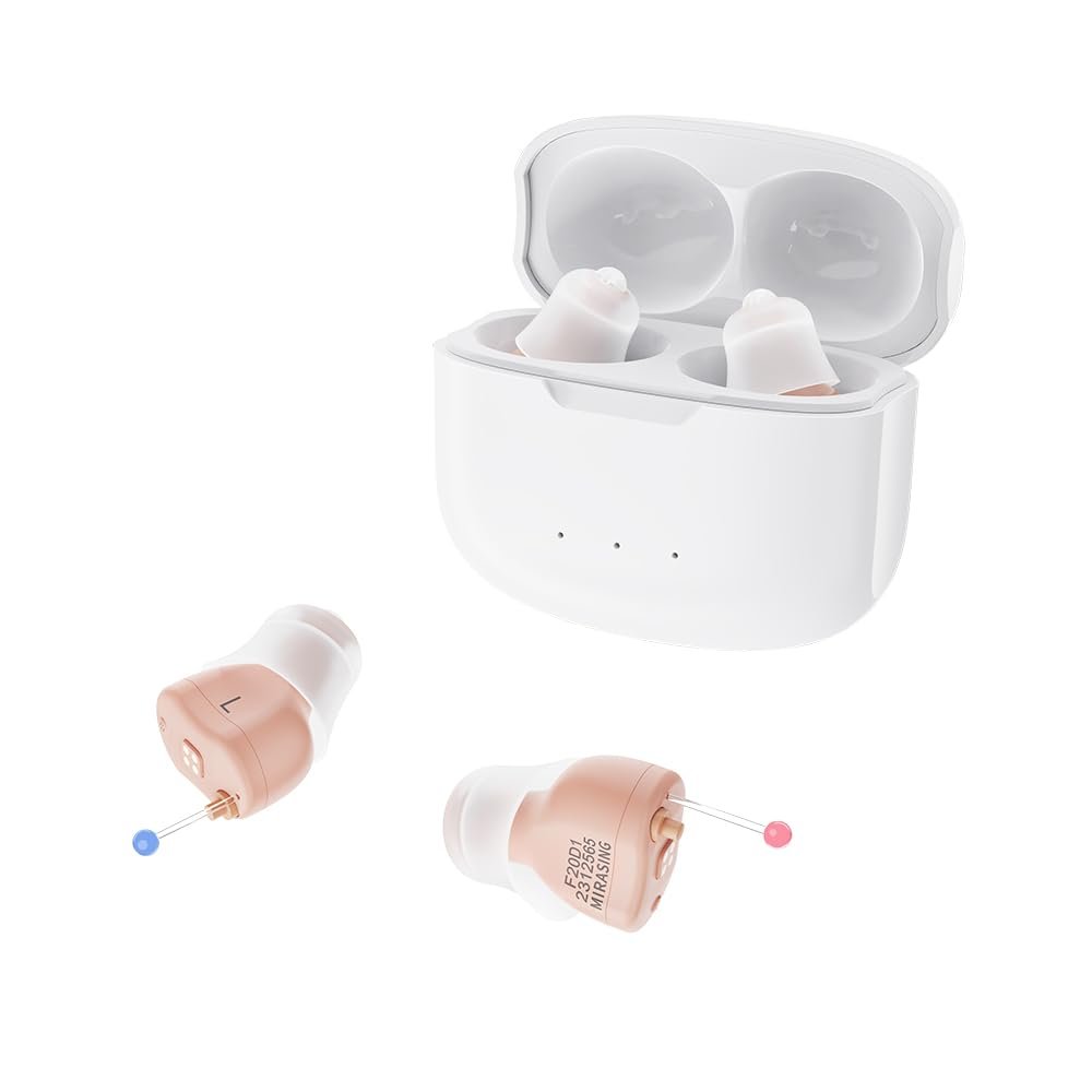 Invisible Hearing Aids, Mirasing CIC Digital Rechargeable He...