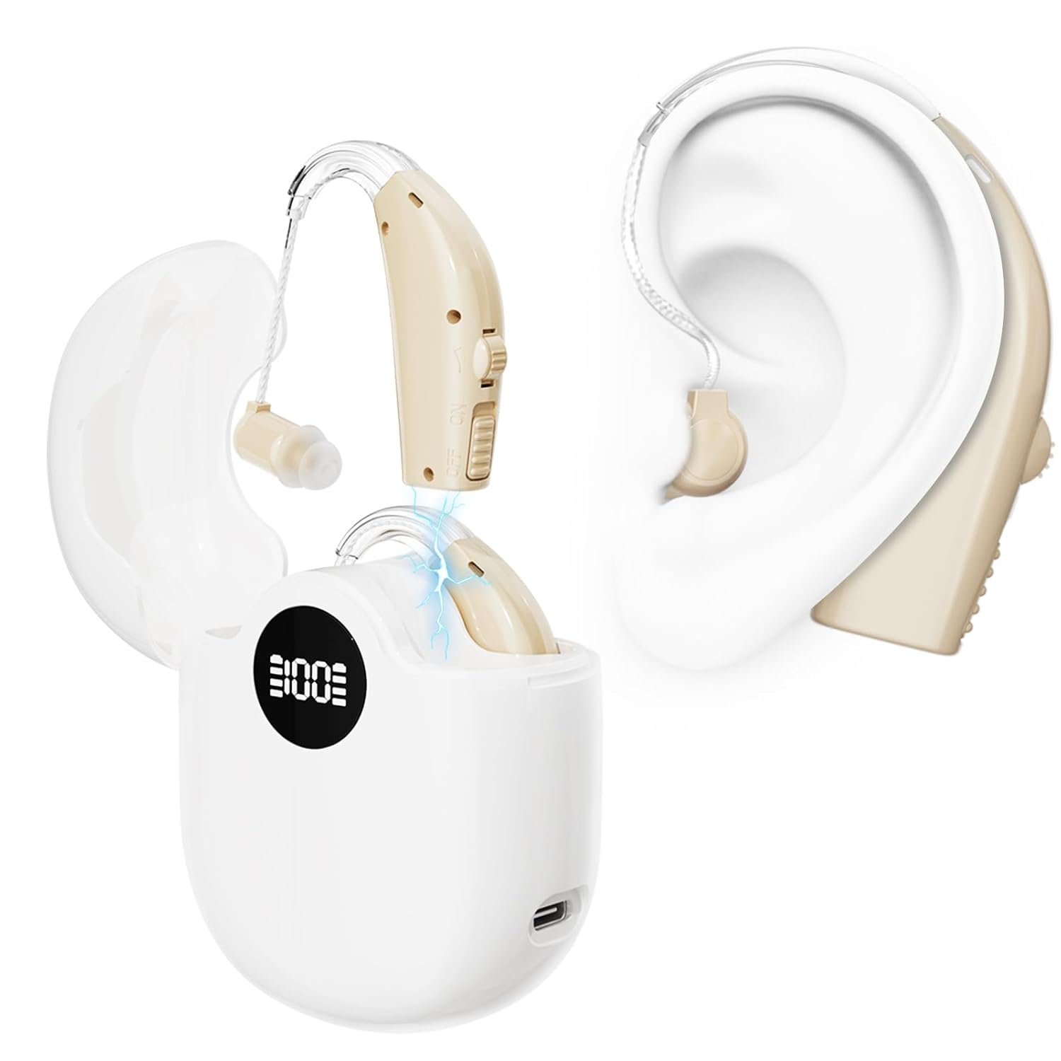 Hearing Aids for Seniors Rechargeable Sound Amplifiers for...