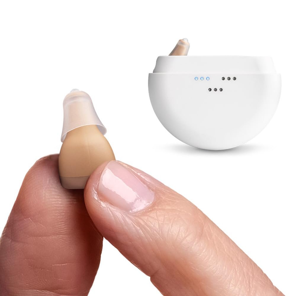 MDHearing NEO Wireless Rechargeable OTC Hearing Aid for Seni...