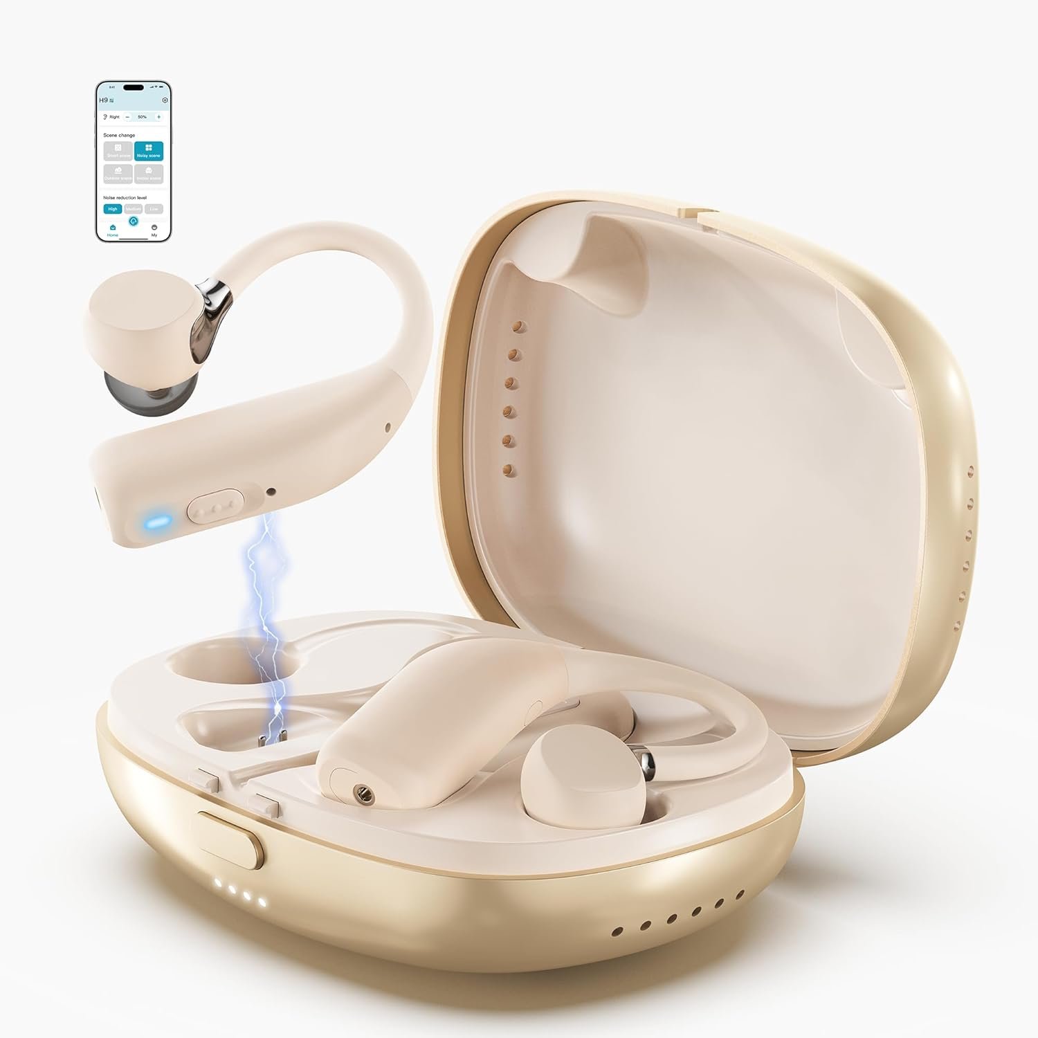 FLYSOUND Nature Pro OTC Hearing Aids with Bluetooth & Auraca...