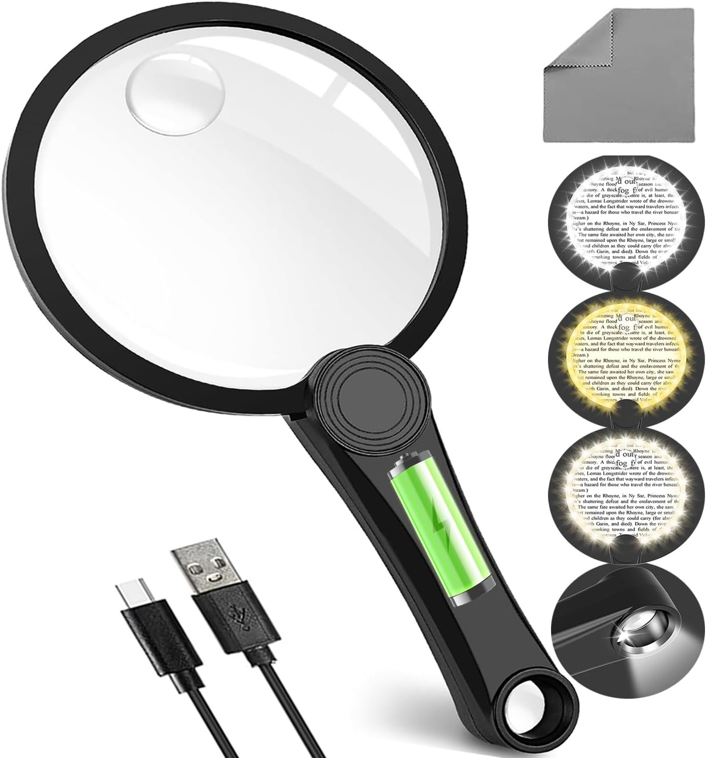 high-powered magnifiers