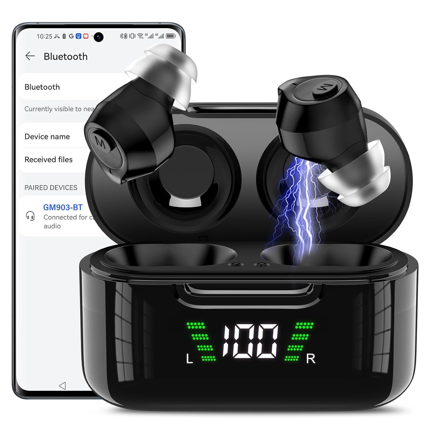 Hearing Aid, Hearing aids for Seniors Rechargeable Bluetooth...