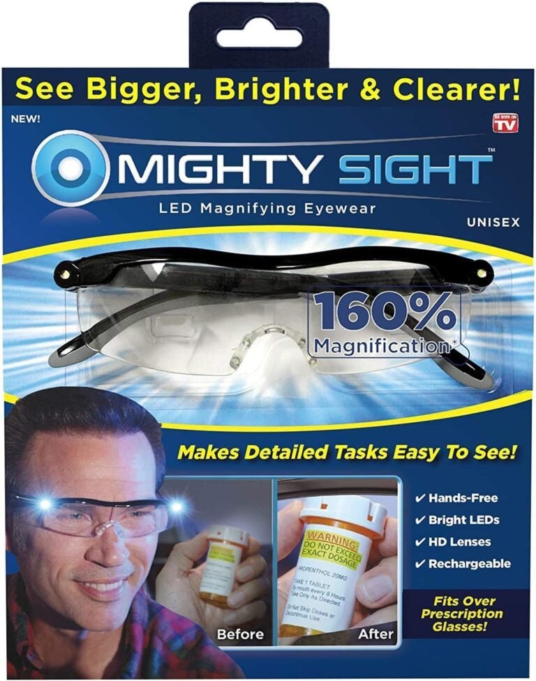 magnifying glass with light
