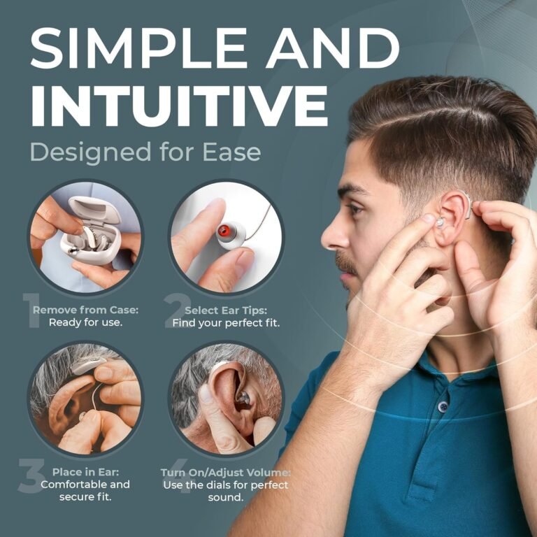 LINNER Clarity Rechargeable Hearing Aids for Seniors, OTC He...