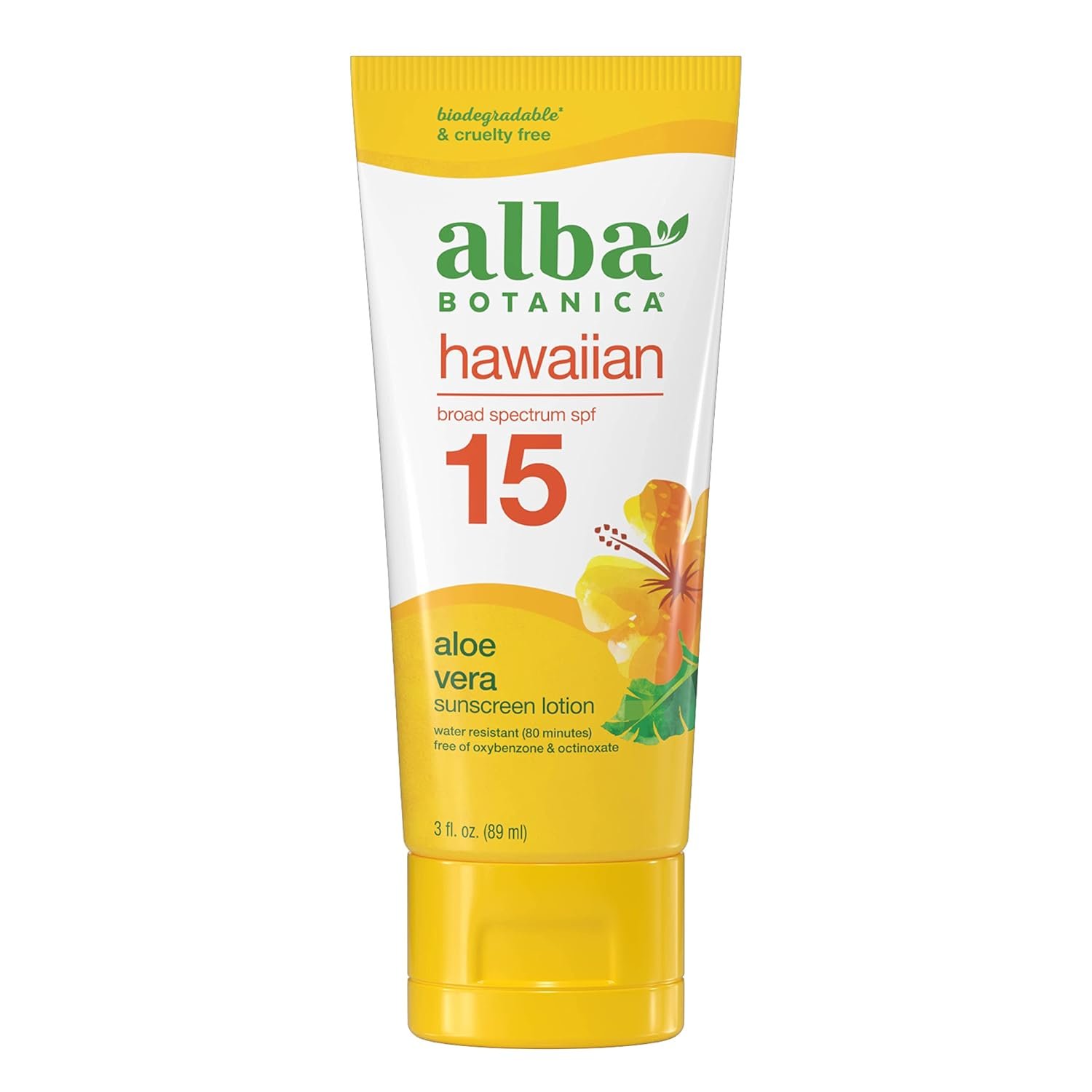 Travel-sized sunscreen