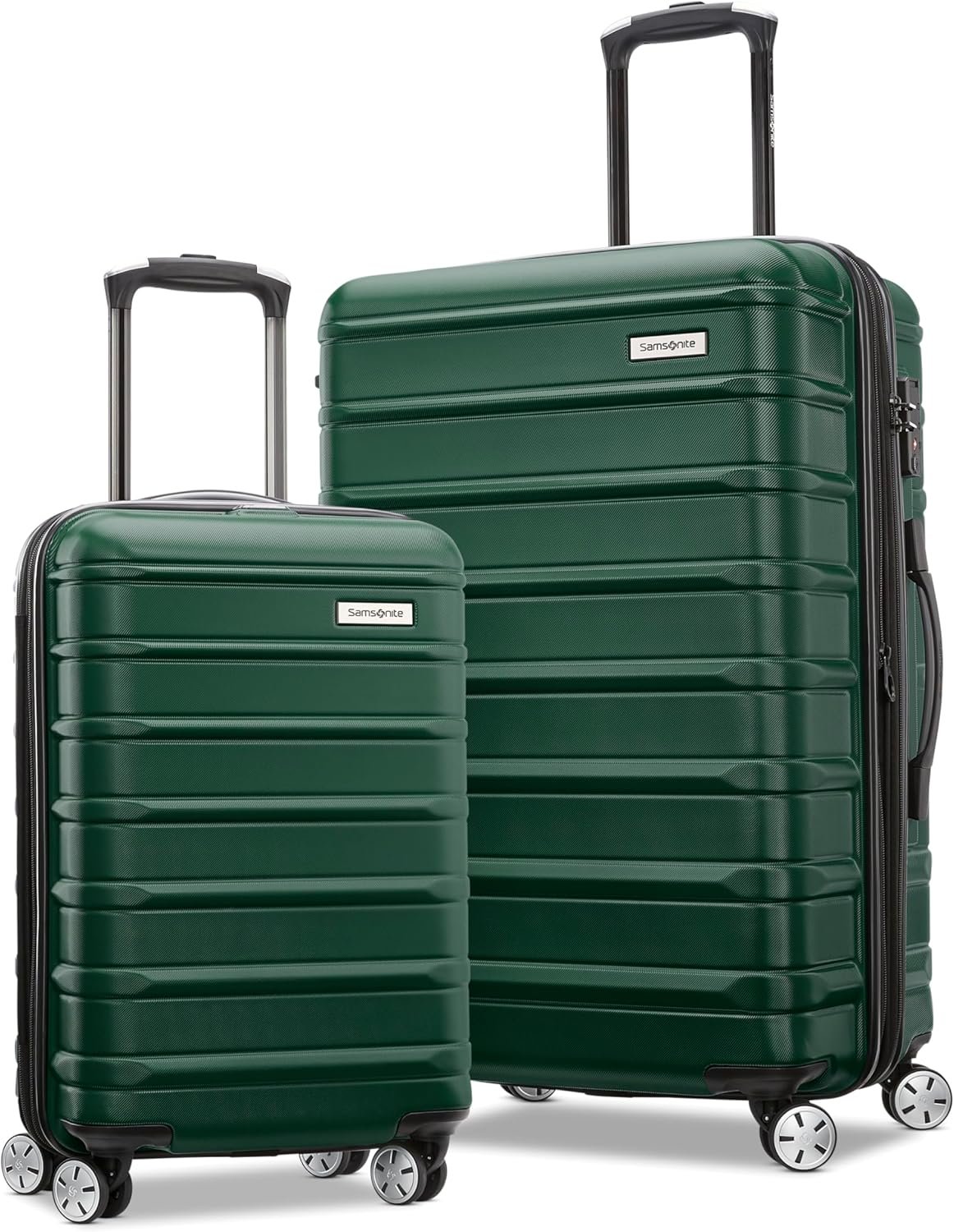 Luggage set with spinner wheels