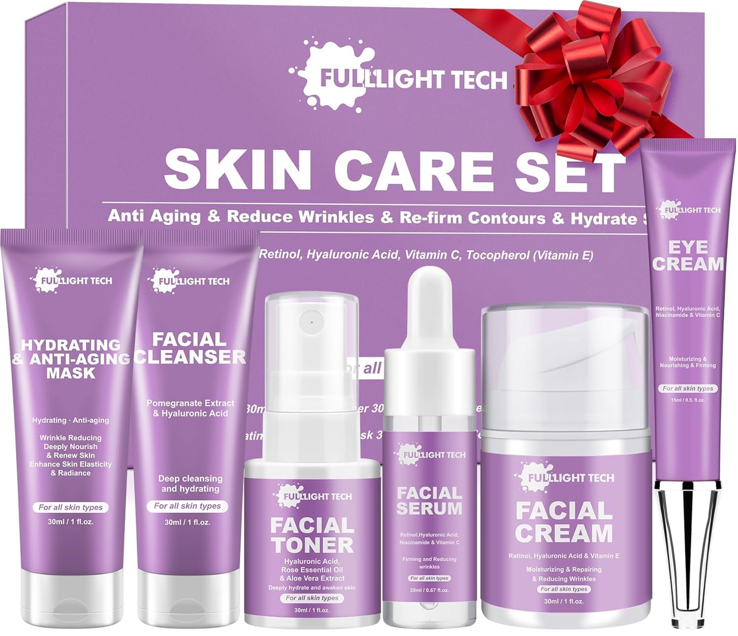 Compact skincare set