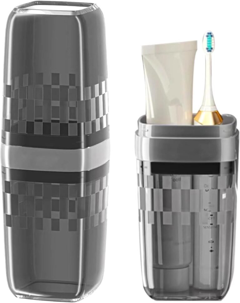 Portable toothbrush and case