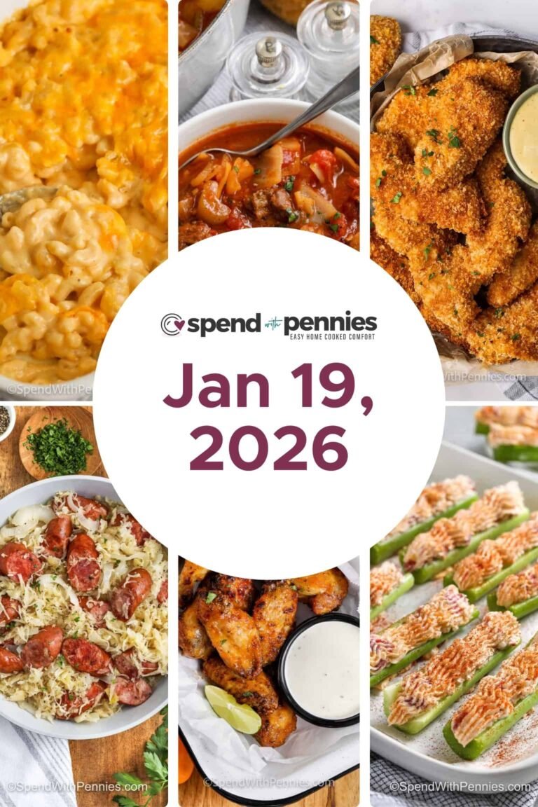 Weekly Meal Plan for Jan 19, 2026 FT