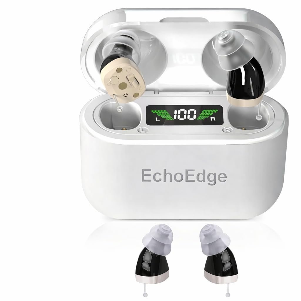 Echoedge Rechargeable Hearing Aids: Voice Enhancer Device, P...