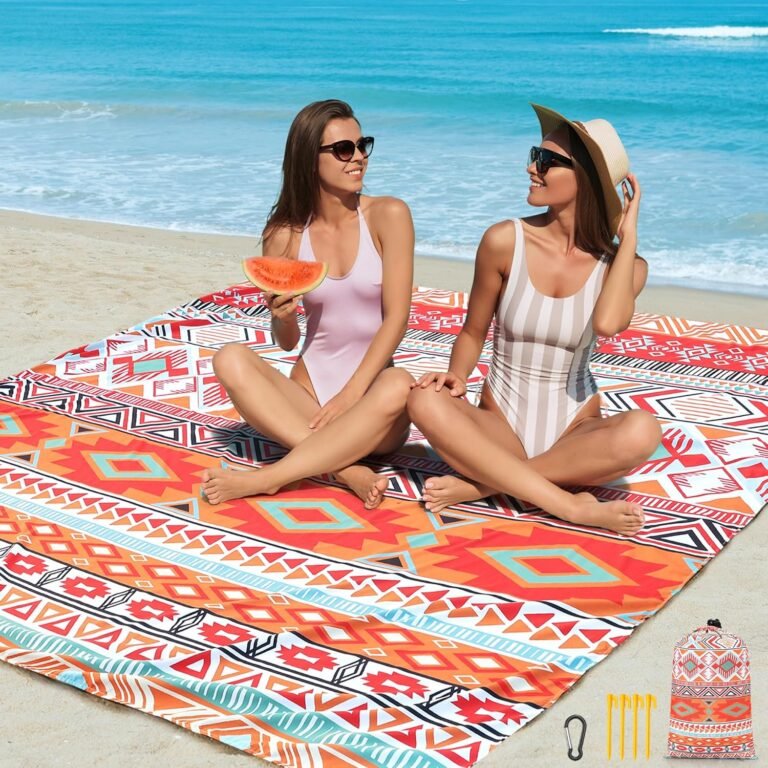 Portable beach mat