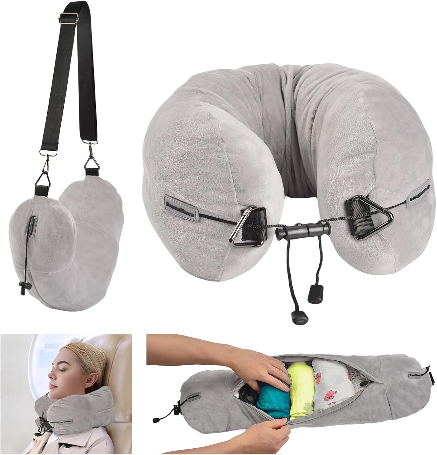 Travel pillow for hotel stays