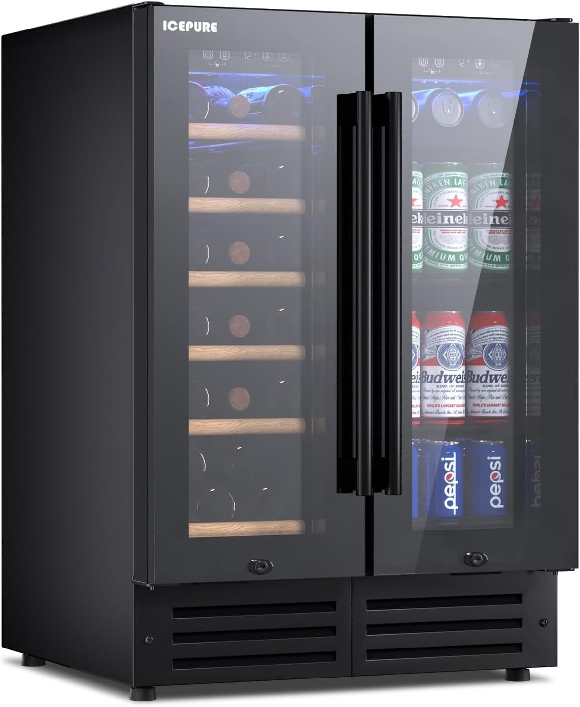 Beverage cooler for hotel rooms
