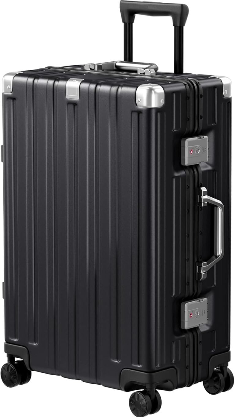 Checked luggage with TSA locks