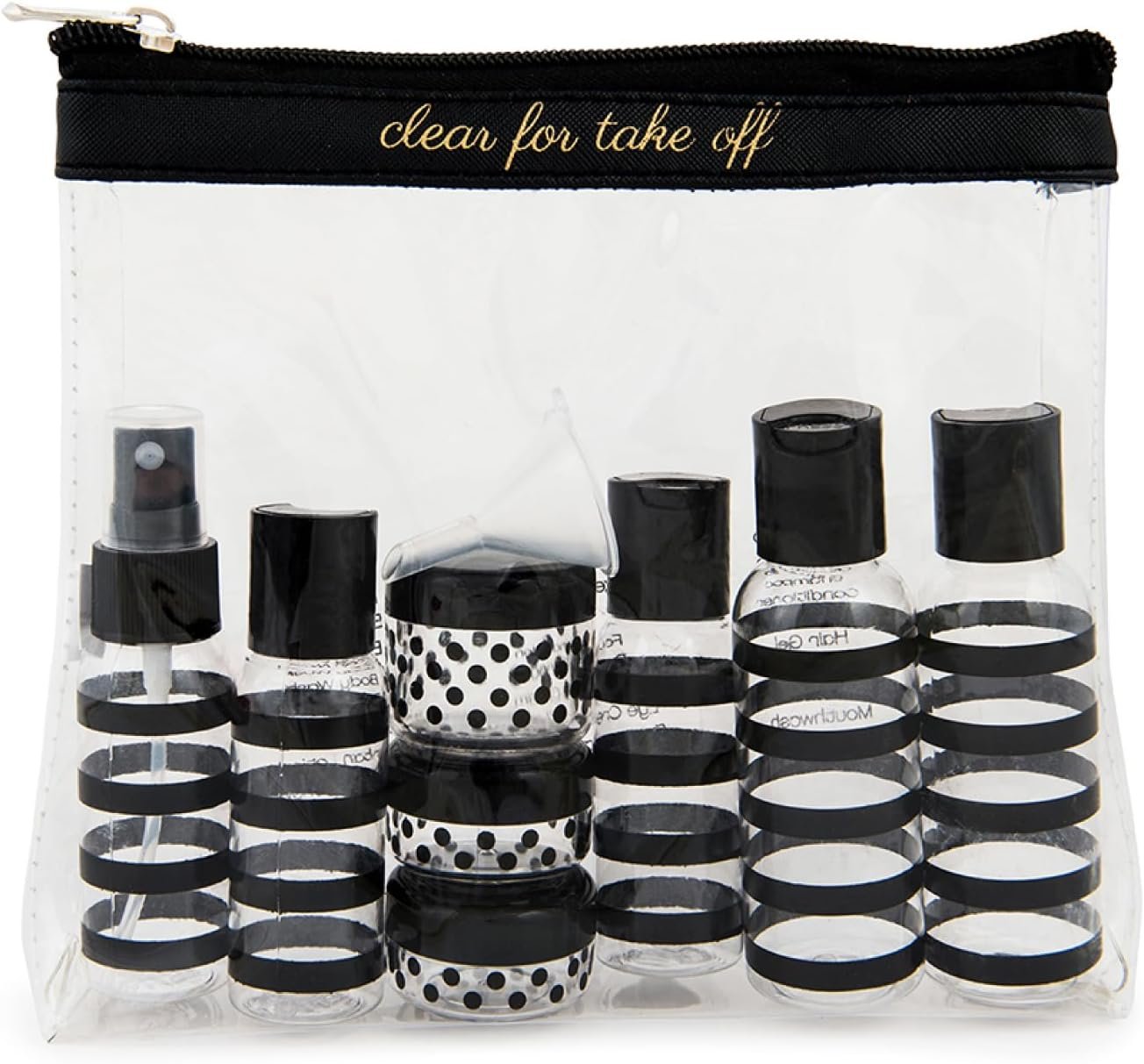 Travel-sized toiletries for cruises