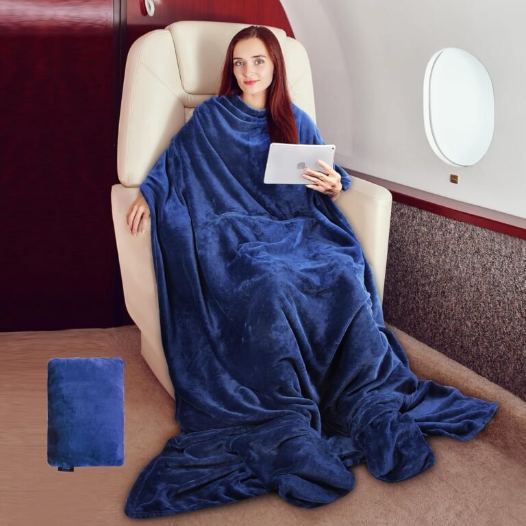 Travel blanket for airplane