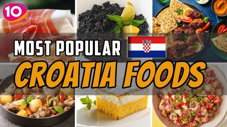 Top 10 Most Popular Foods in Croatia || Traditional Croatian Cuisine & Street Food