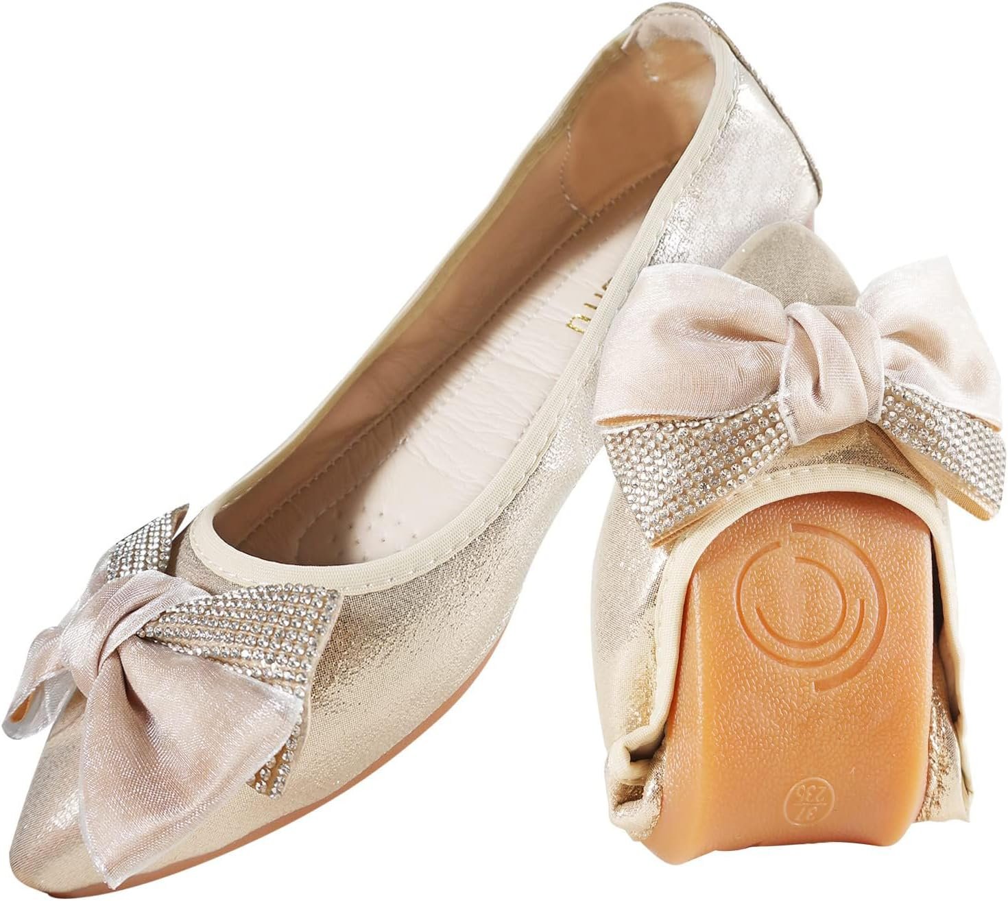 Packable travel flats