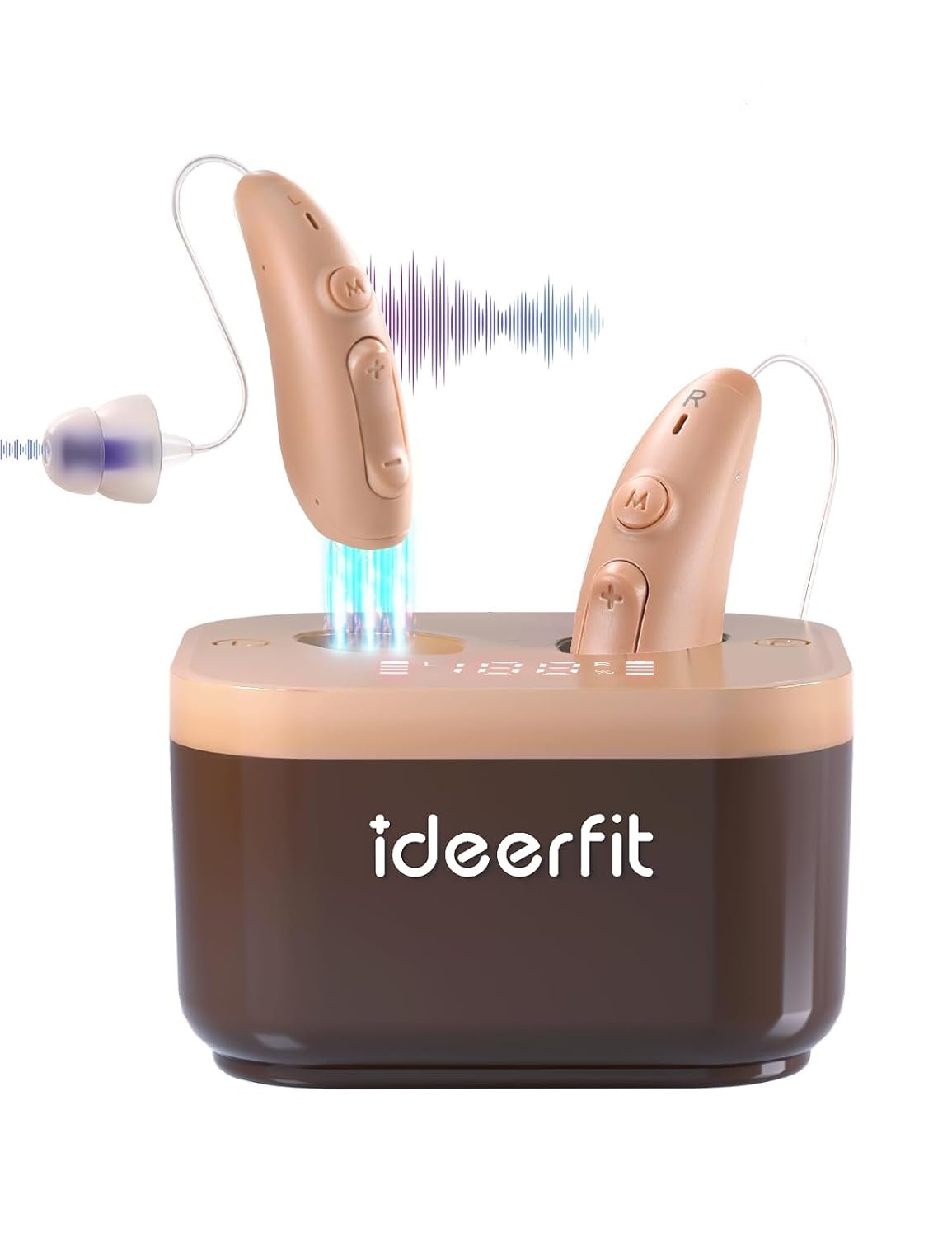 Rechargeable Hearing Aids For Seniors, Behind The Ear BTE PS...