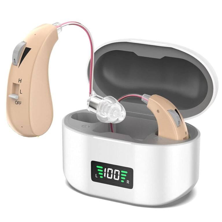 Hearing Aids for Seniors, Lightweight Rechargeable Hearing A...