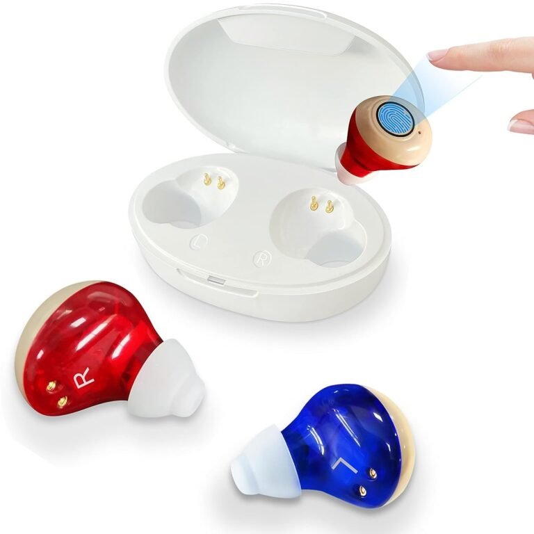 Nano Rechargeable Hearing Aids for Seniors with Noise Cancel...
