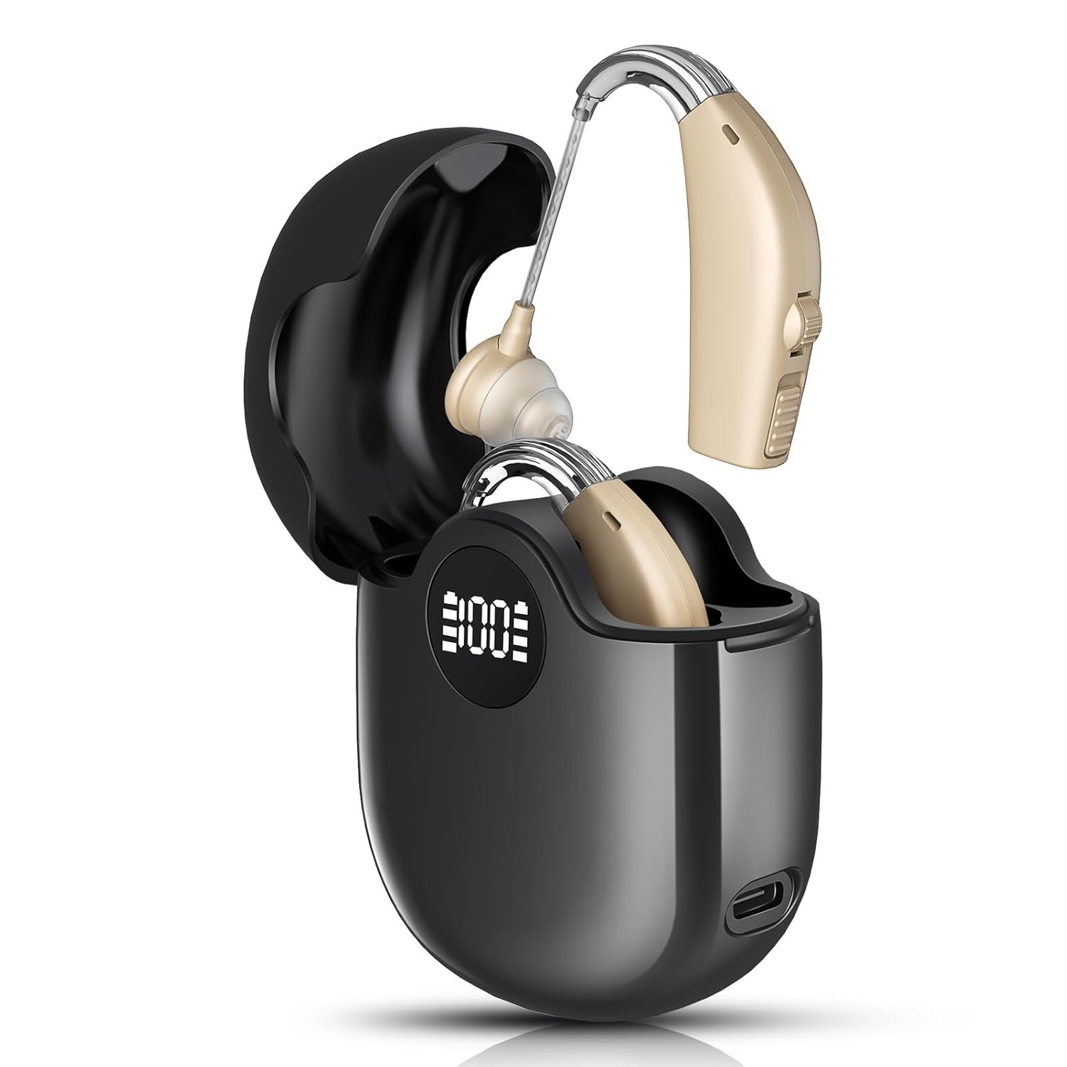 Hearing Aids, Hearing Aids for Seniors, Rechargeable, Volume...